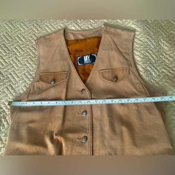 Tan Suede Vest Jacket - Picture 10 of 12